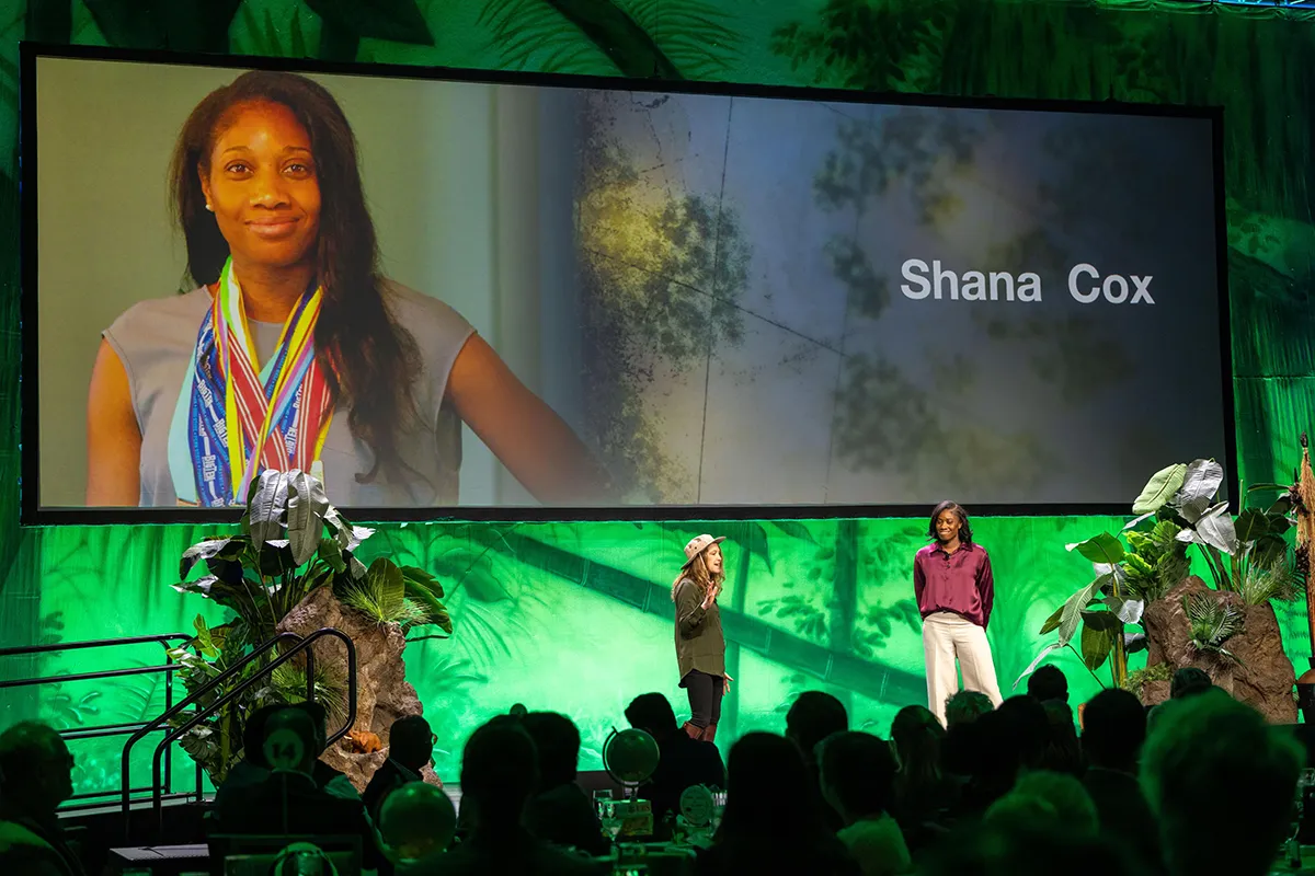 Shana Cox, Wake Tech graduate and WakeMed ICU nurse, was honored at the 2025 Wake Tech IGNITE event.