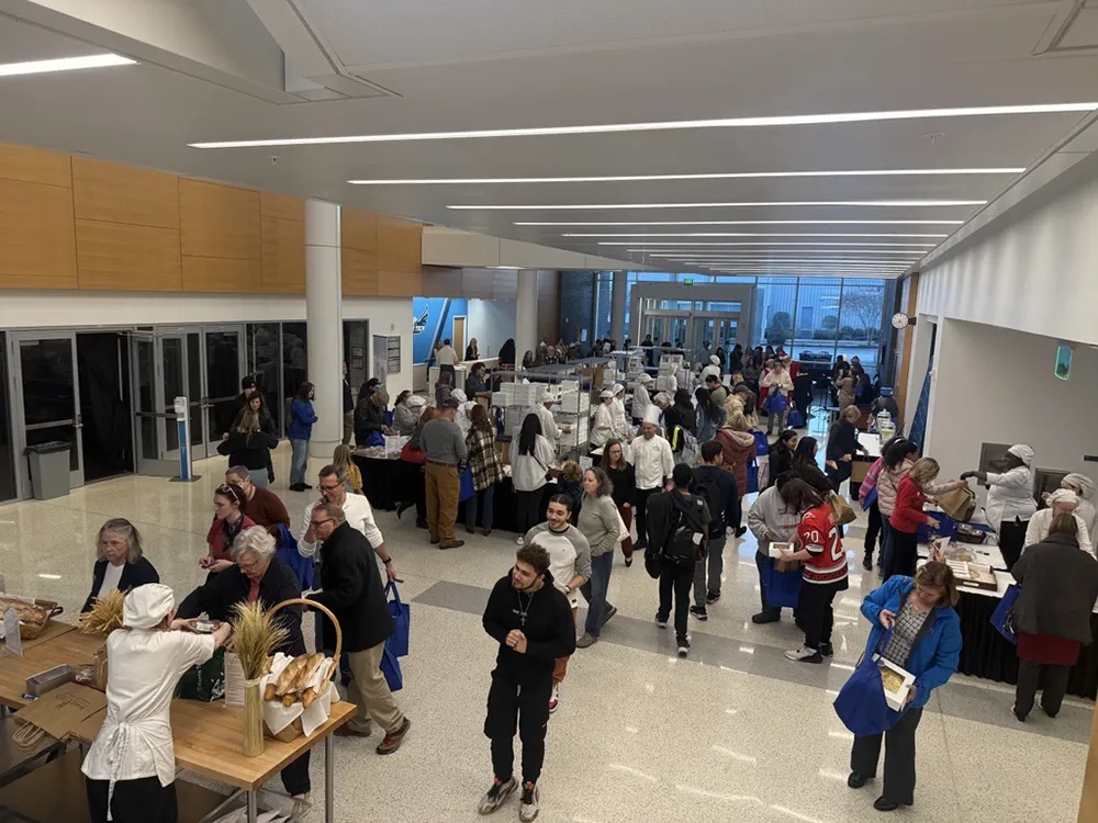 Wake Tech's semi-annual Bakers' Row event usually attracts a large crowd.