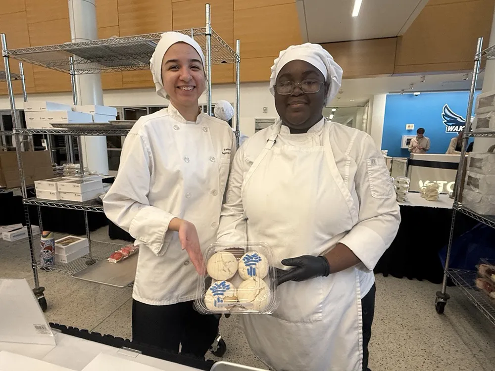 Wake Tech's semi-annual Bakers' Row event usually attracts a large crowd.
