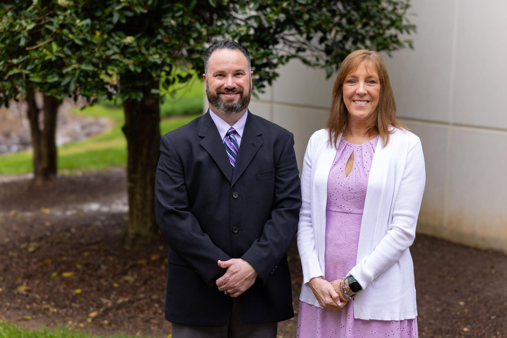 Wake Tech faculty members Barry Tracey and Lorraine Powers