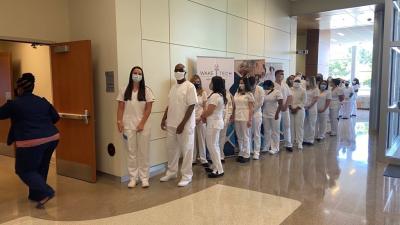 Wake Tech Holds In-Person Nursing Pinning Ceremony
