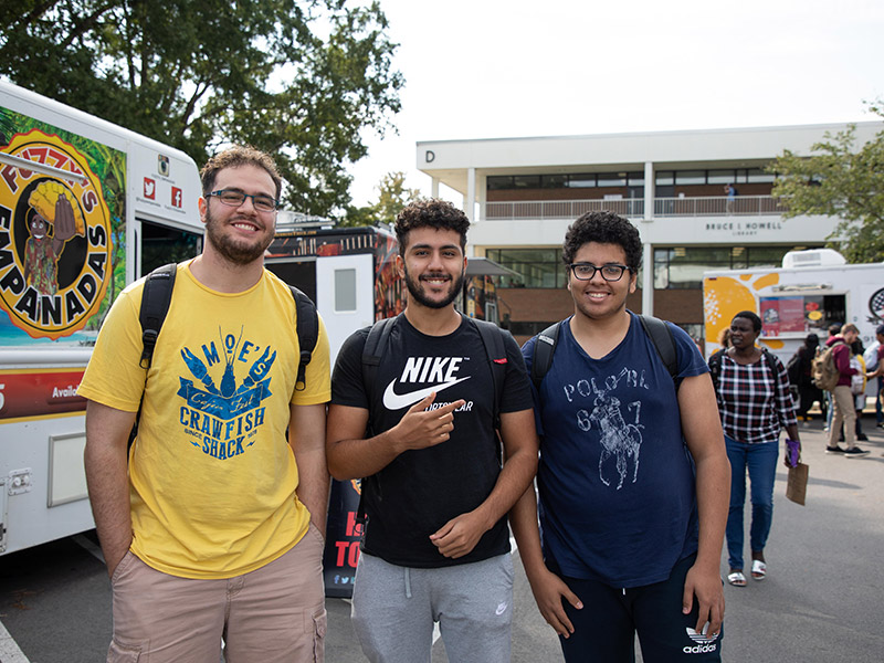 Food trucks are on various campuses throughout the year