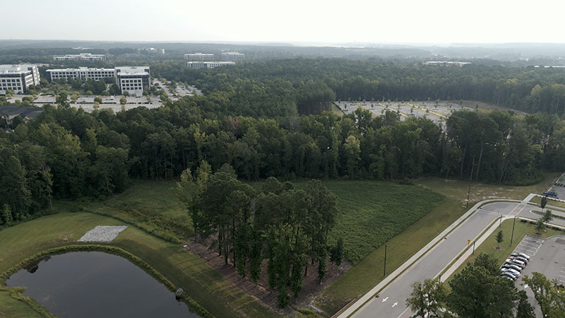 Aerial photo of RTP Campus