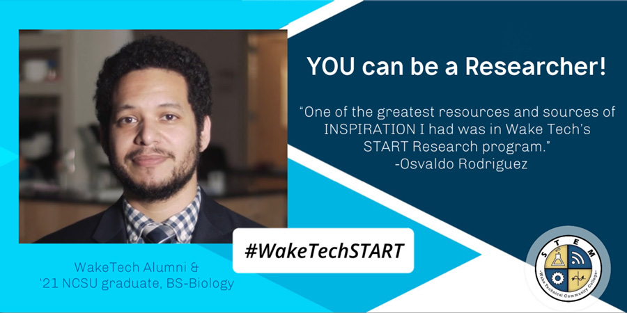 Wake Tech graduate Osvaldo Rodriguez praises the START program