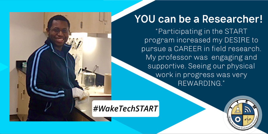 A Wake Tech student praises the START program