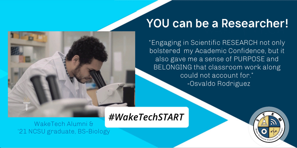 Wake Tech graduate Osvaldo Rodriguez praises the START program