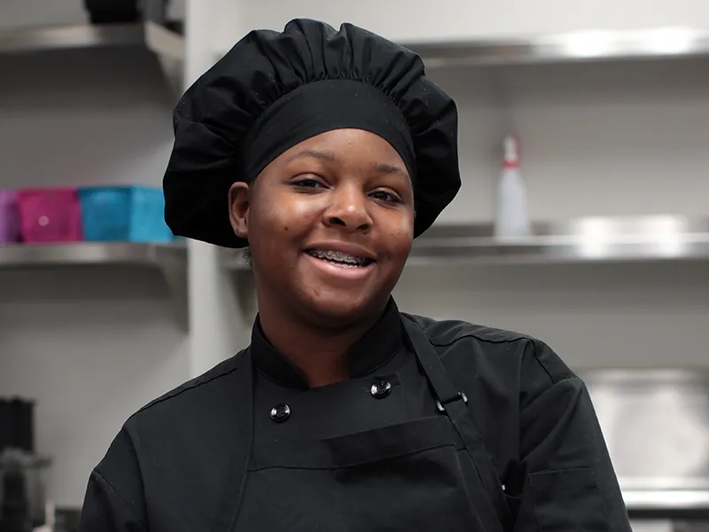 Wake Tech non-degree Culinary student Briana Bridges
