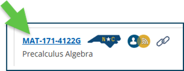 Image of prerequisite course listing in Self-Service