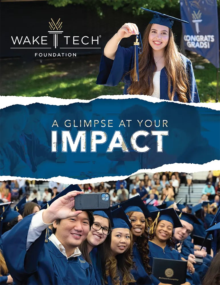 Cover of the Wake Tech Foundation 2024–25 Impact Report