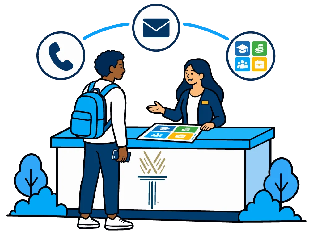Wake Tech Answer Center graphic