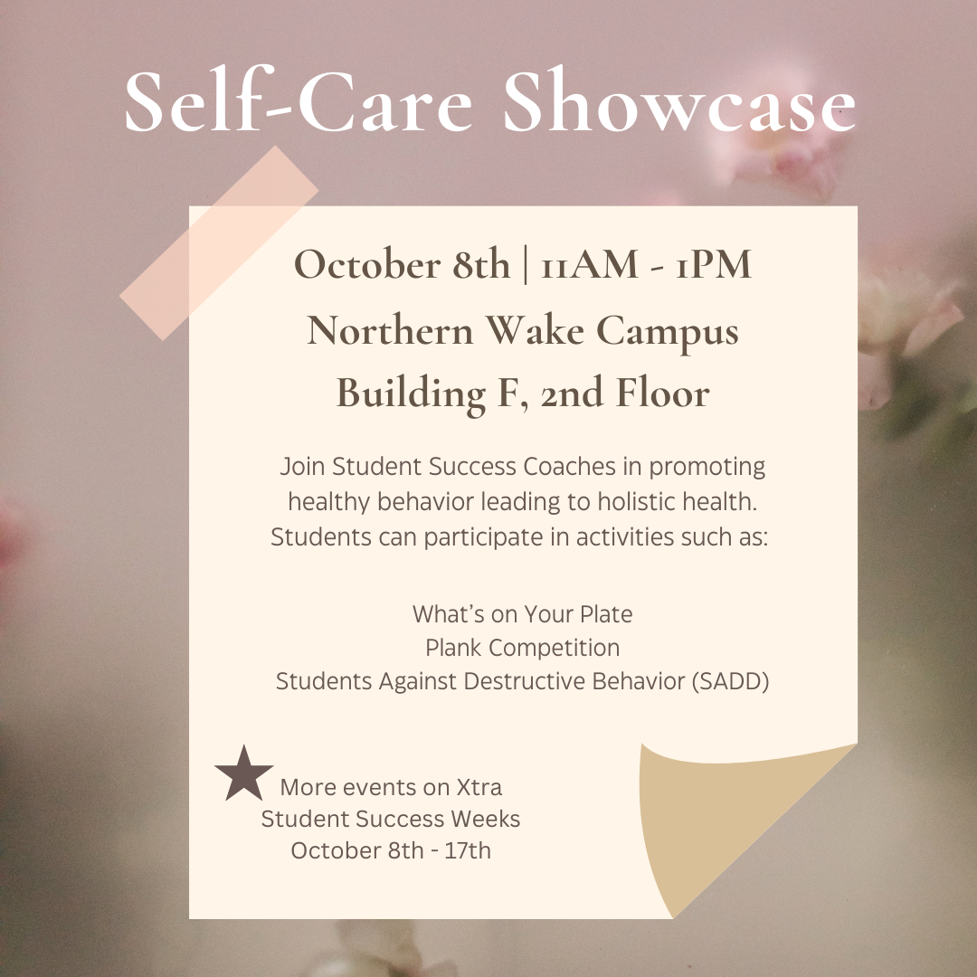 Student Success Weeks Self-Care Showcase