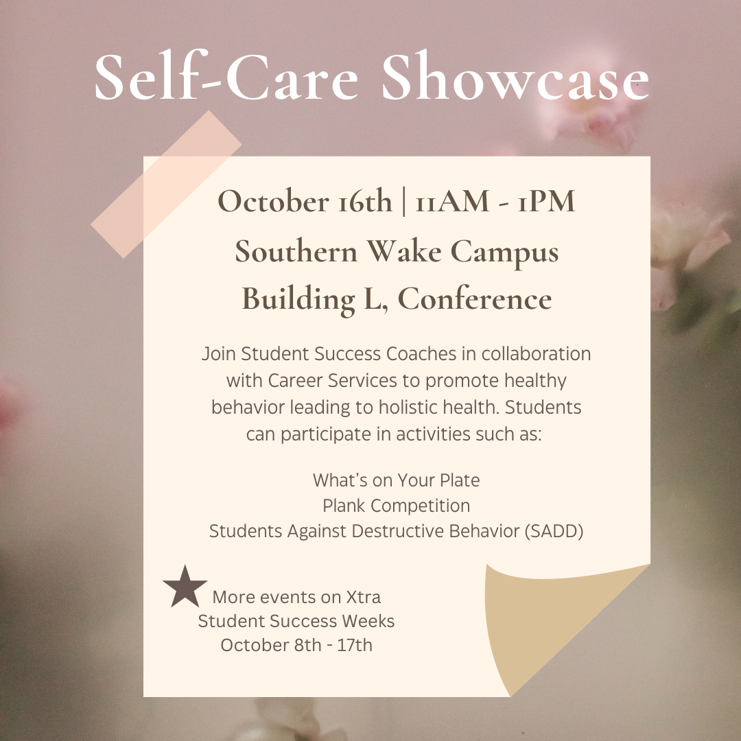 Student Success Weeks Self-Care Showcase
