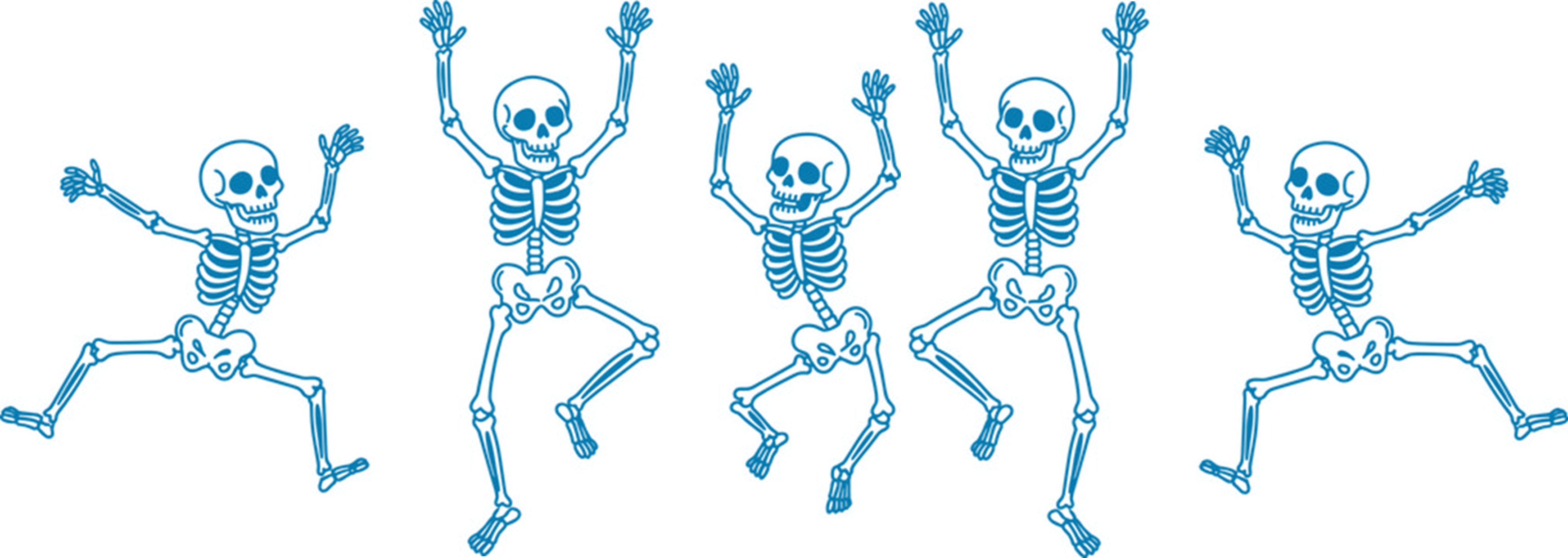 Image of dancing skeletons