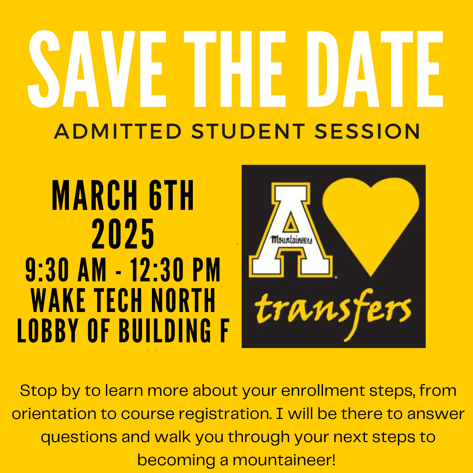 Appalachian State University Campus Visit NF Lobby