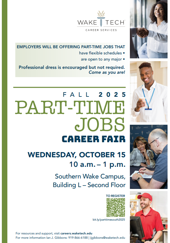 Part Time Jobs Career Fair on South Campus