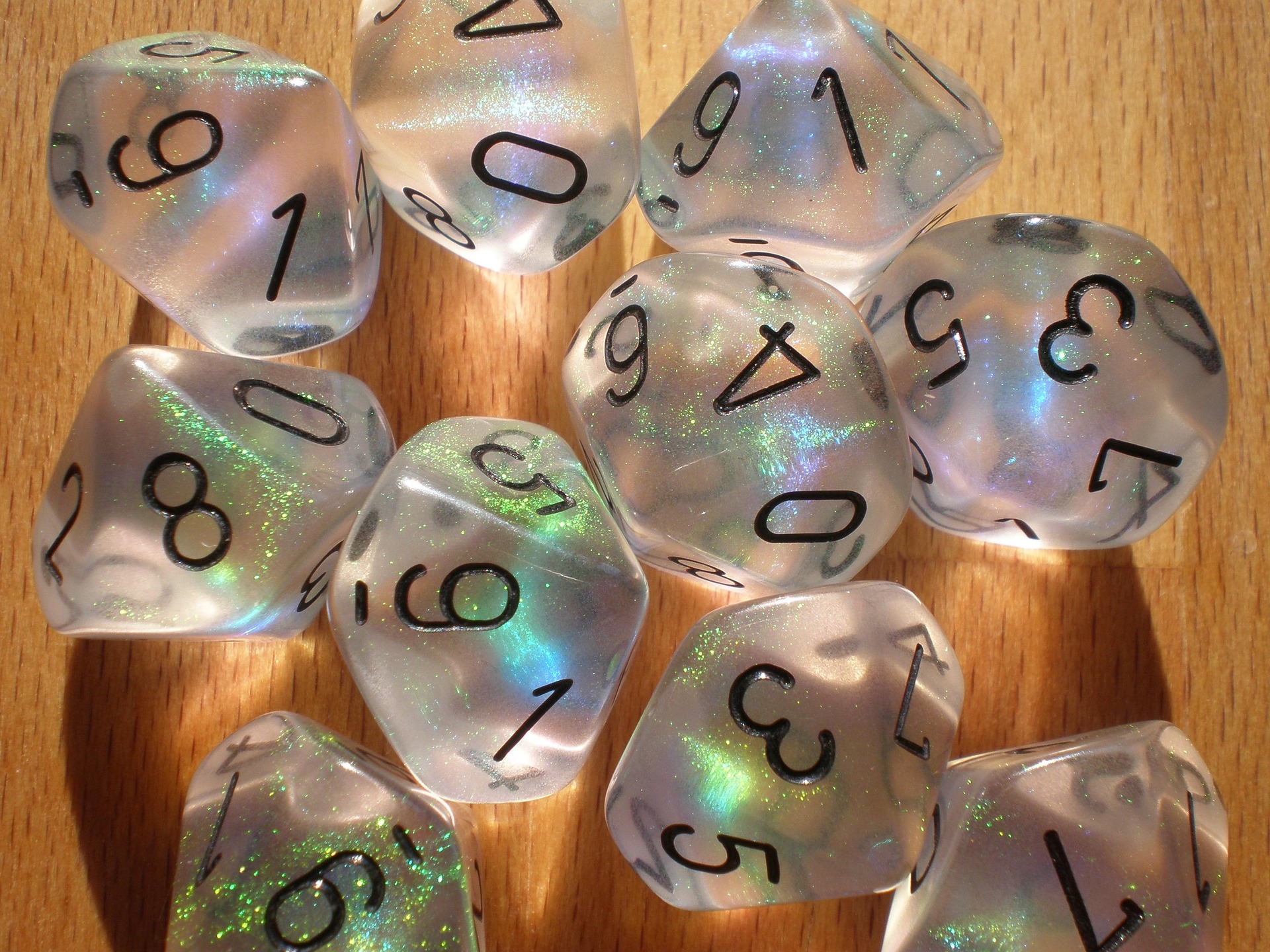 translucent dice