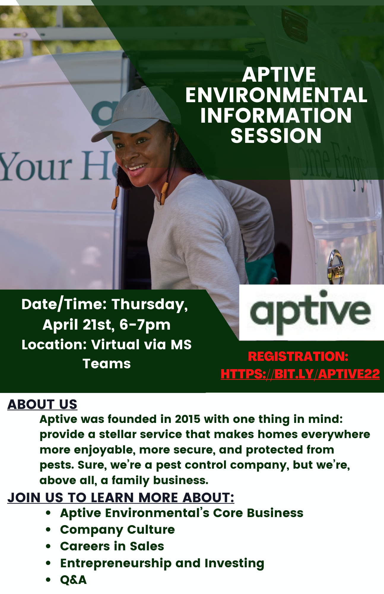 Aptive Environmental Information Session