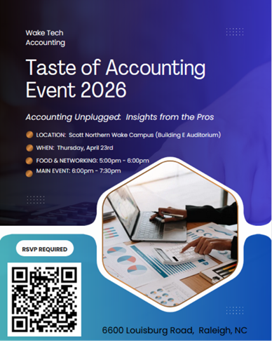 Flier for Taste of Accounting 2026