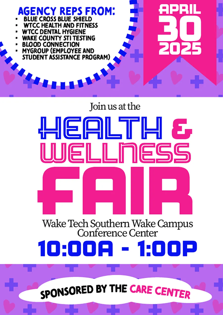 Health &amp; Wellness Fair flier