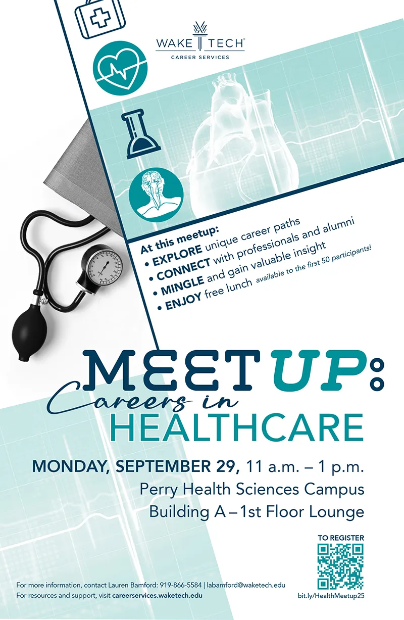 Careers in Health Care Meetup graphic