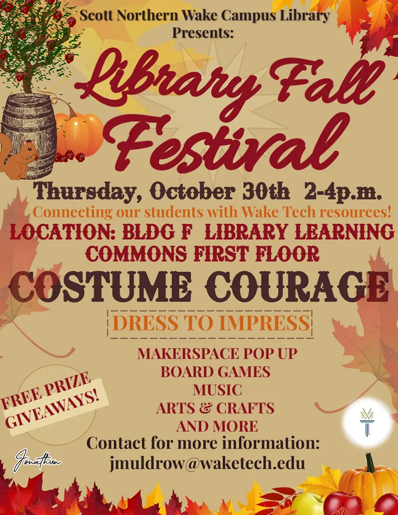Library Fall Festival graphic