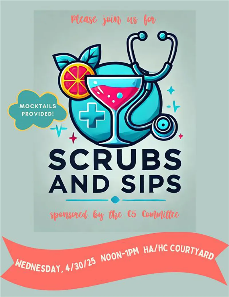 Scrubs and Sips Scrubs and Sips flier