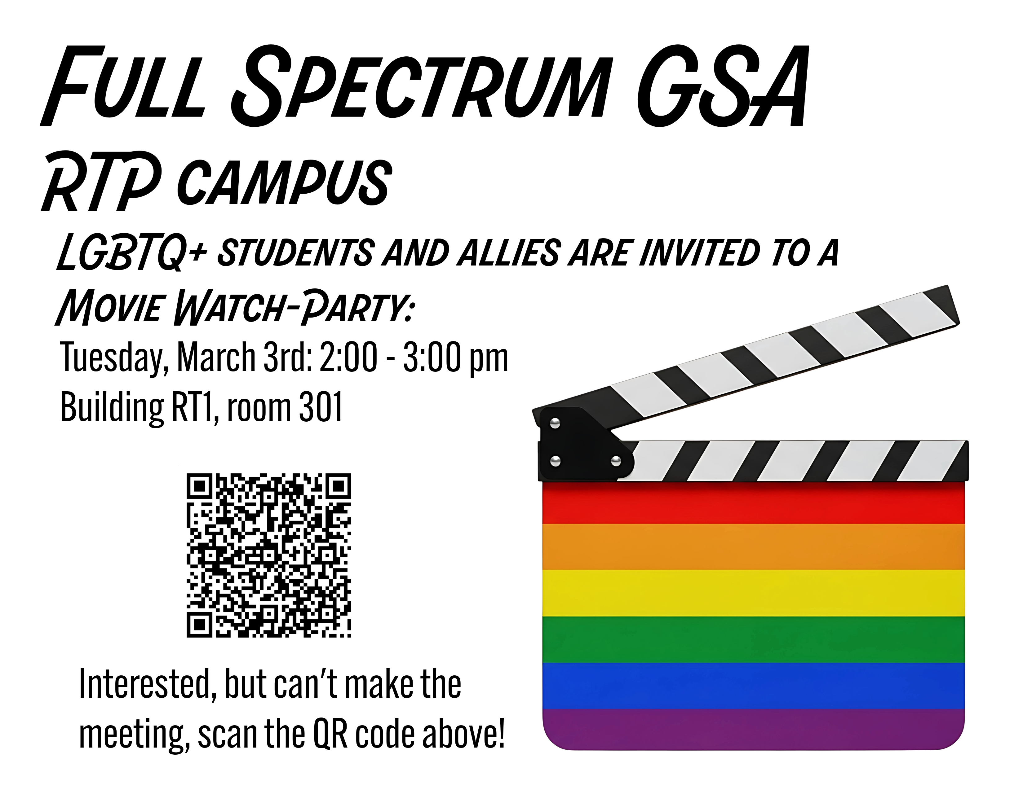 Full Spectrum movie watch party graphic