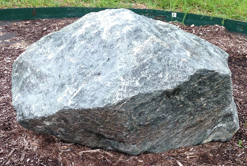 Figure 1: The greenstone boulder at Northern Wake Campus.