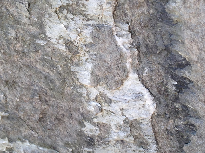 Figure 6: These are two images showing the slickensides on the Southern Wake (Main) Campus boulder