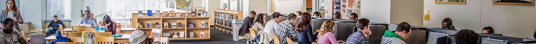 Students in Library - Liberal Arts Division