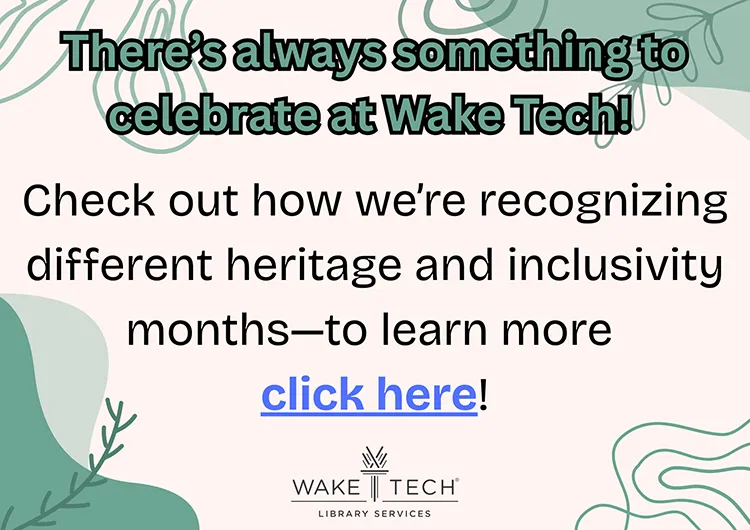 Click here to learn more about how the libraries are recognizing different heritage
