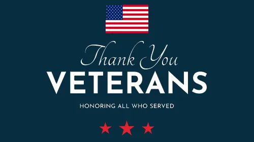 Graphic for Veterans Day activities at Wake Tech libraries (link opens in a new window)