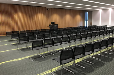 RTP Campus Auditorium in a theater-seating layout