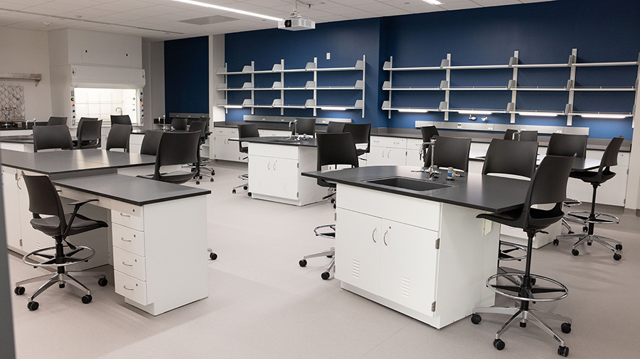 Lab room at Wake Tech East