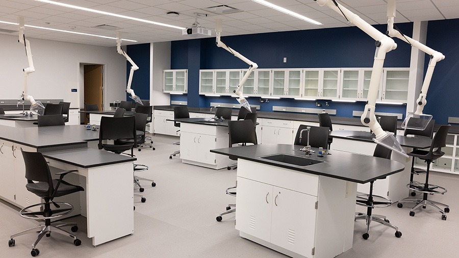 Lab room at Wake Tech East