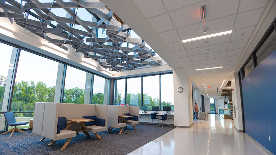 Wake Tech East buildings feature lots of natural light