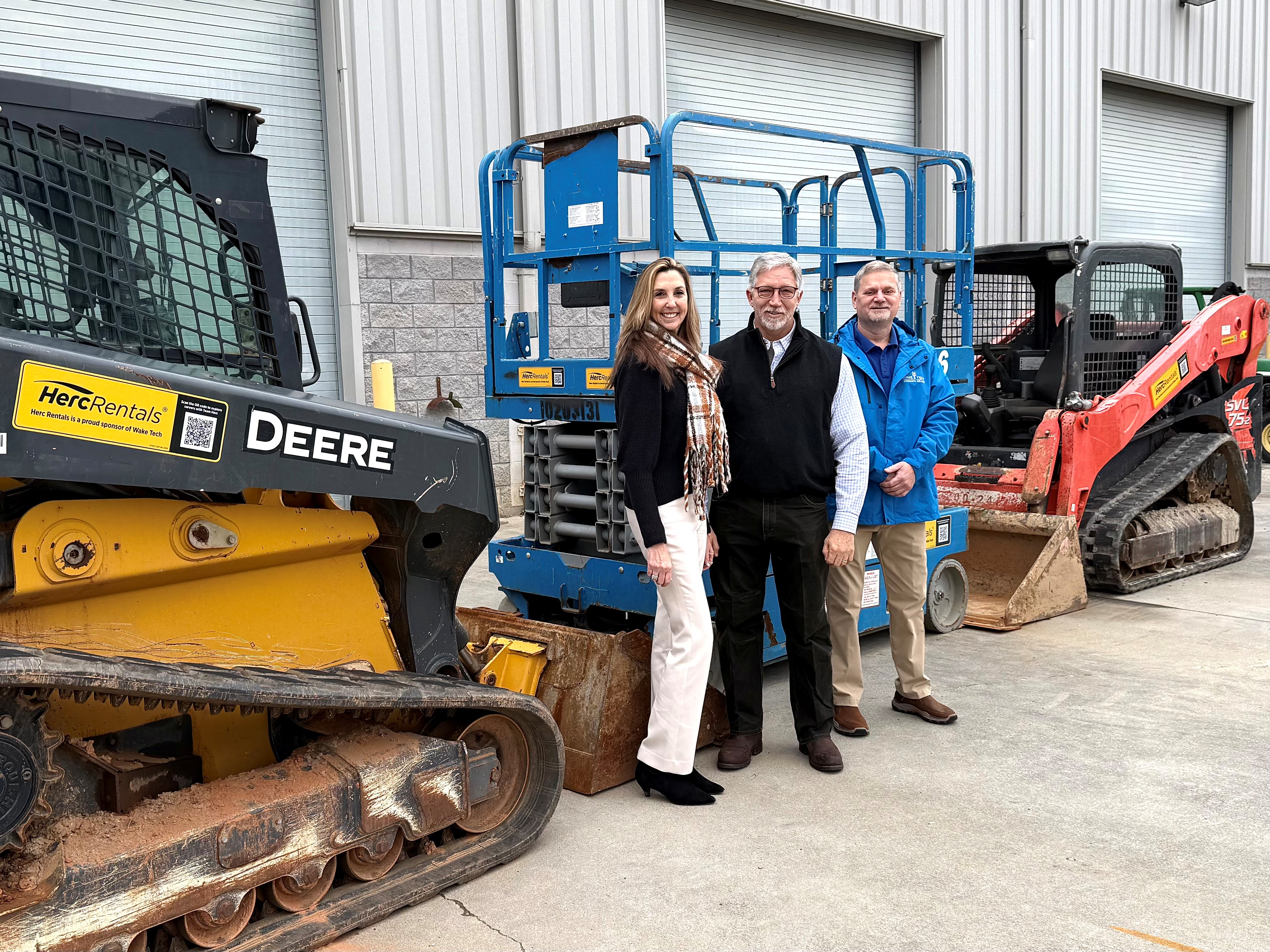 Herc Rentals in-kind gift with staff