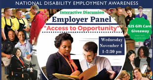 Interactive Discussion: Employer Panel: 'Access Opportunity' graphic