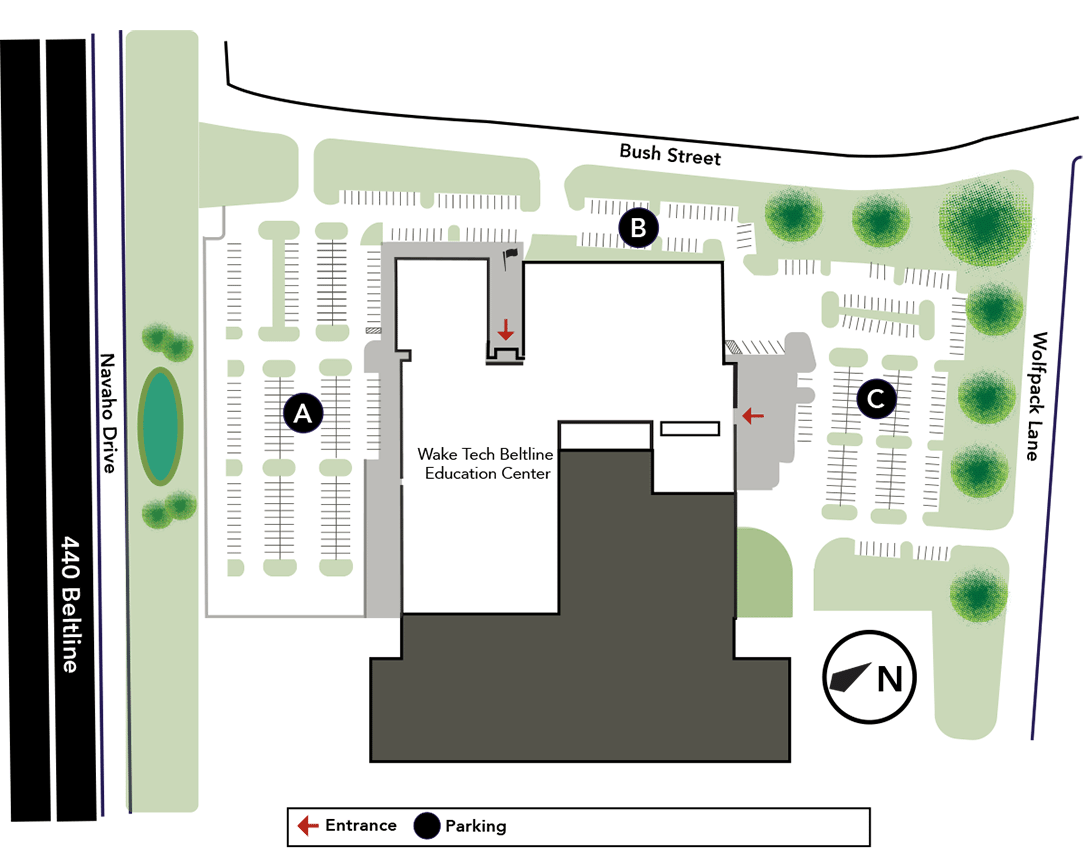 BEC Construction Visitor parking map