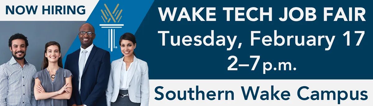 Wake Tech Job Fair graphic