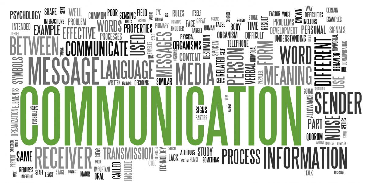 Communication cloud graphic