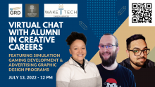 Virtual chat with alumni in creative careers
