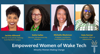 Empowered Women of Wake Tech graphic