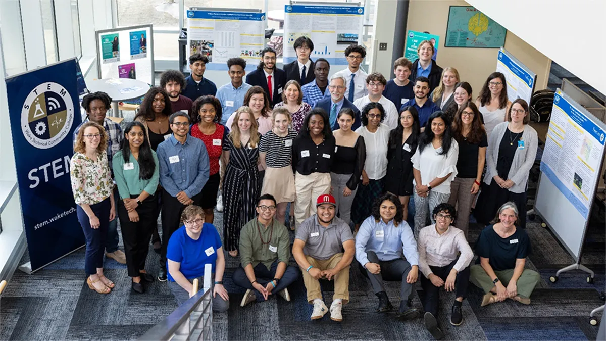 Wake Tech faculty and START students pose for a photo.