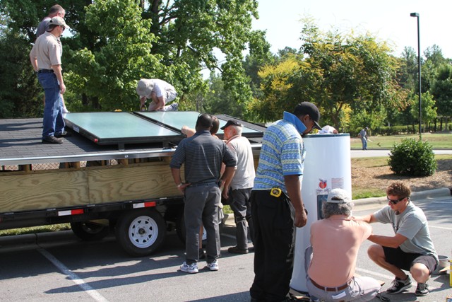 Wake Tech Students Learn to Install Solar Panels