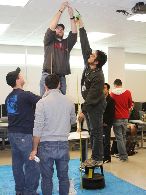 Splat! Wake Tech Pre-Engineering Students Face Off in Egg-Citing Contest