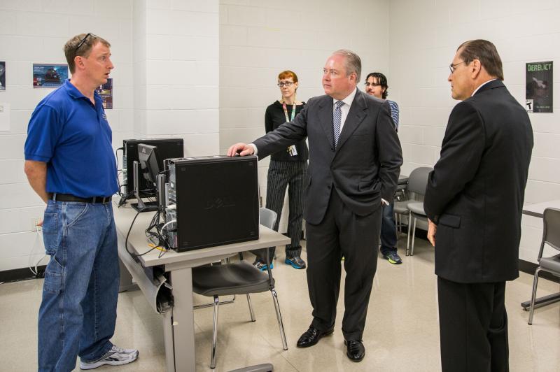 U.S Representative George Holding Visits Wake Tech