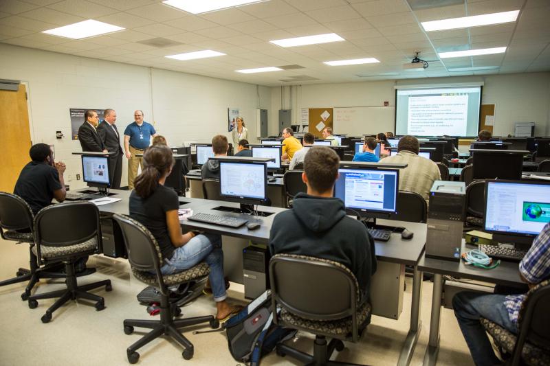 U.S Representative George Holding Visits Wake Tech