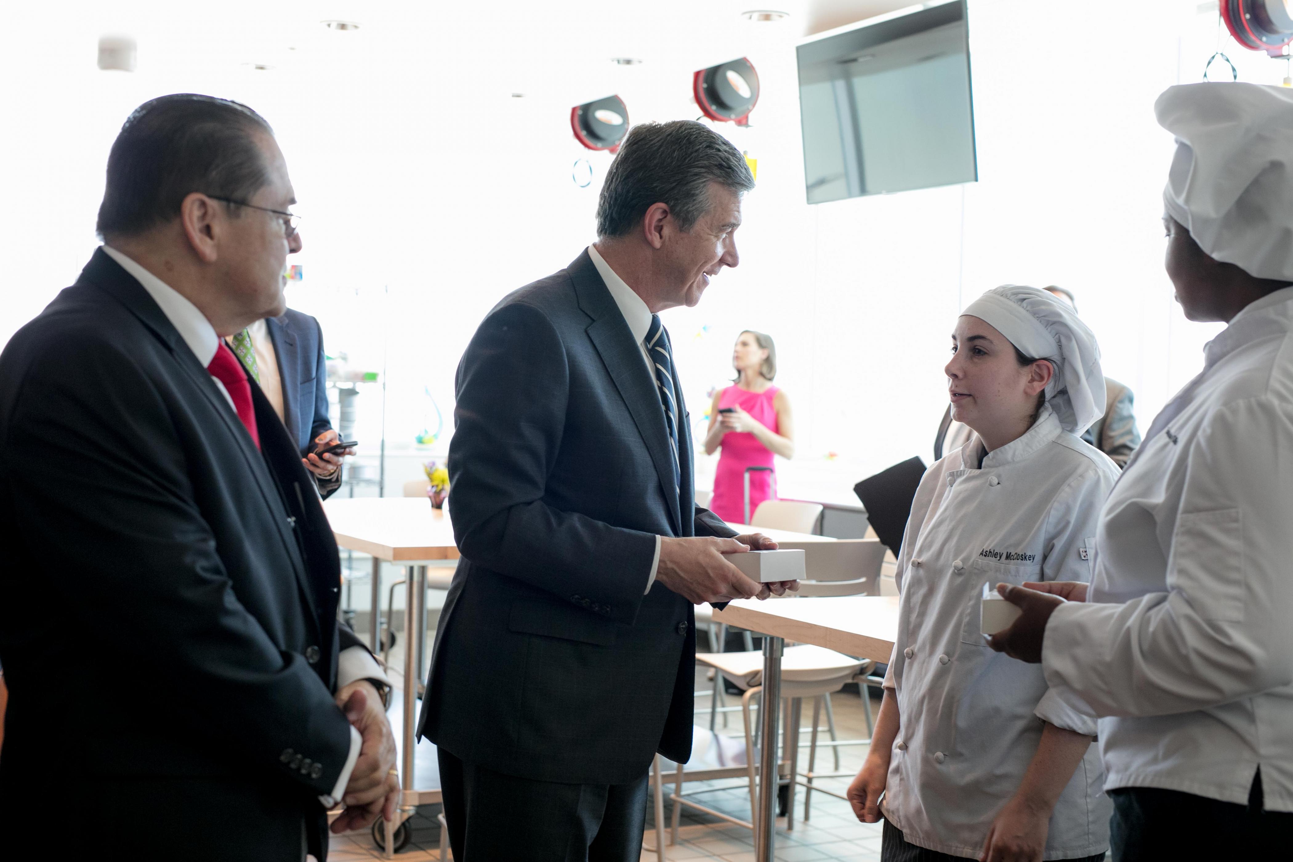 NC Governor Highlights Workforce Training at Northern Wake Campus