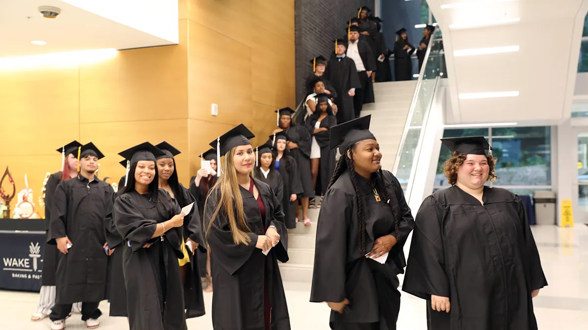 Wake Tech honored 165 students in the Adult High School, High School Equivalency Preparation and High School Equivalency for Seasonal Workers programs during a special graduation ceremony.